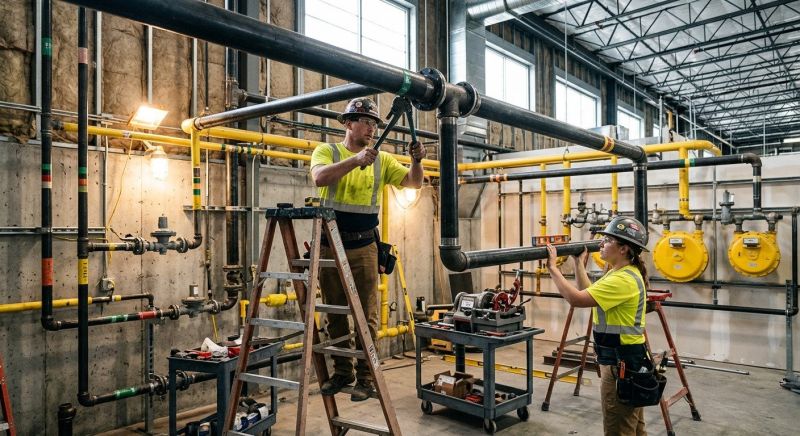 Commercial Gas Piping in Fredericksburg, VA
