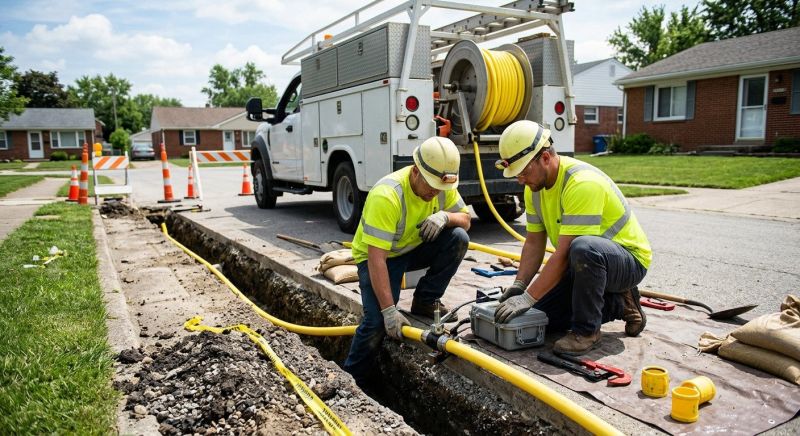 Gas Line Rerouting in Fredericksburg, VA